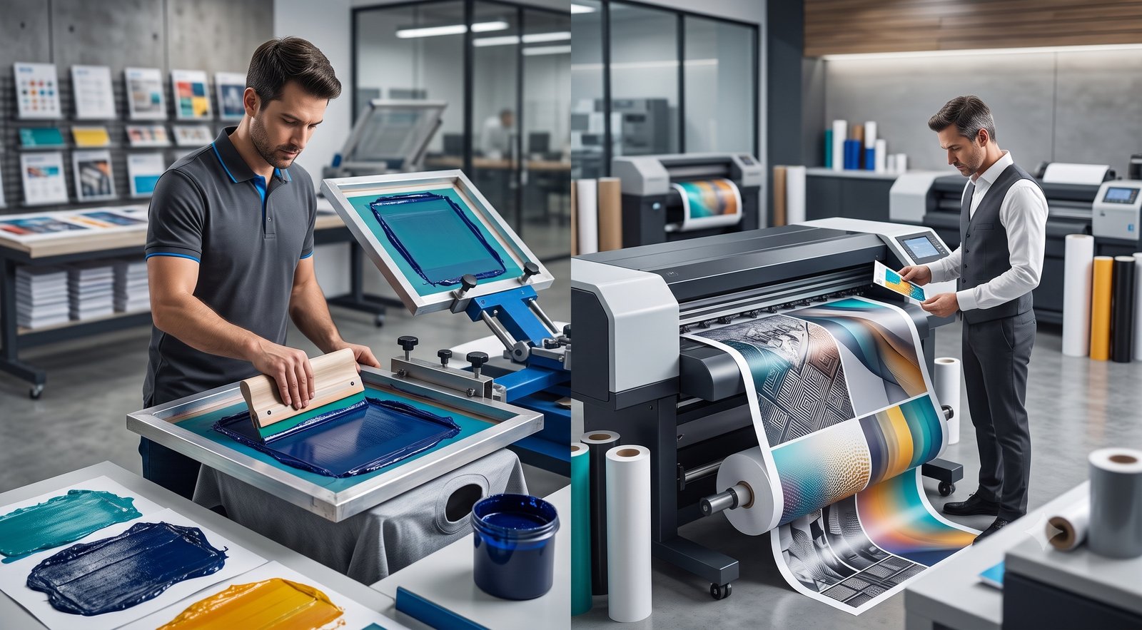 Screen Printing vs Digital Printing: Key Differences